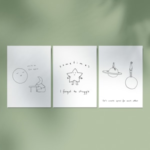 Postcard set Space