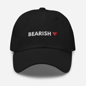Stocks bearish trader dad hat - mama dad hat - stock market hat - stock trader hat - stocks hat - gifts for day trader - day trader gift