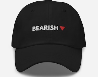 Stocks bearish trader dad hat - mama dad hat - stock market hat - stock trader hat - stocks hat - gifts for day trader - day trader gift