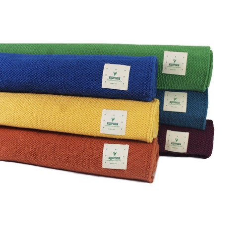 Natural Herbs Infused Organic Cotton Yoga Mat for Meditation Etsy