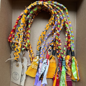BUDDYCAT66 Orange Multicoloured Vintage Bandana Lanyard