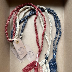 BUDDYCAT66 Block Printed “Matchstick” Cotton Lanyard