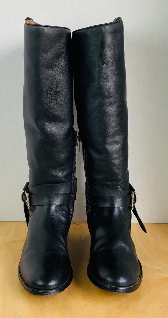 Frye Women Black Leather Boots, 9.