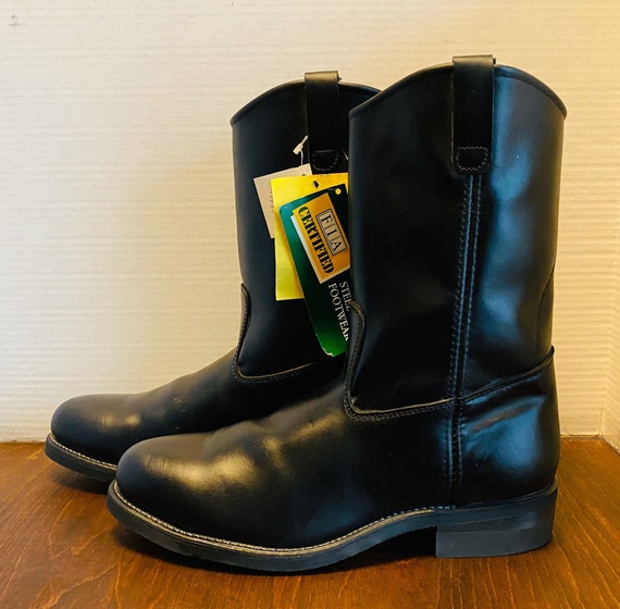 NWT, VIBRAM, Men's Black Boots, 10.5. - image 6