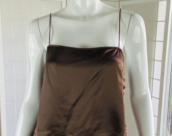 FRETTE silk camisole w/ side buttons, L.