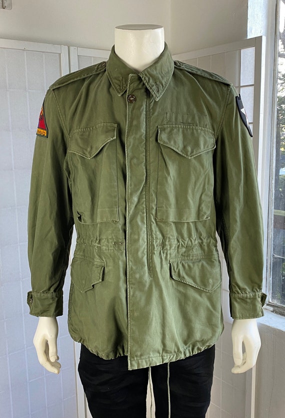 Vintage US Army small / short coat camouflage jack