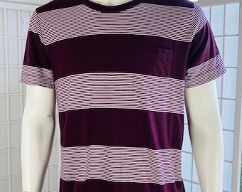 YMC, Mens Striped T-Shirt, XL.