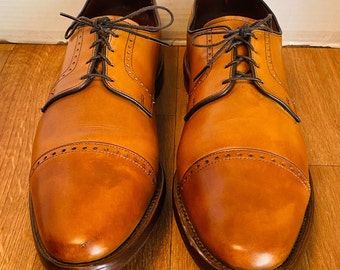 Allen Edmonds USA Mens Clifton Brown Cap Toe Oxfords Shoes, 14 B.