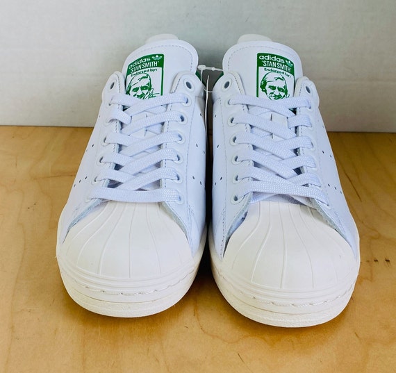NWB, Adidas Mens Stan Smith White & Green Leather… - image 7