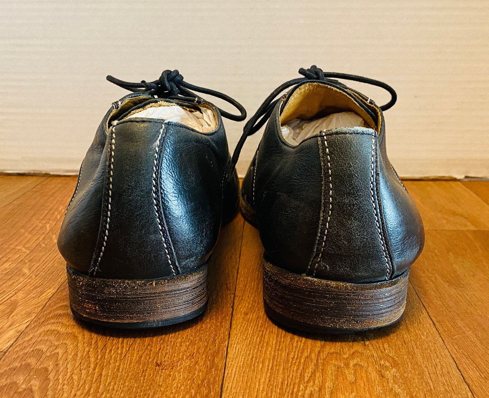 Bed Stu Cap Toe Derby - Men’s 8.5 Bed Stu Mens Sz US 8.5 Repeal Distressed Leather Cap... | Depop main image 2