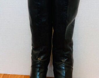 cole haan tall black boots