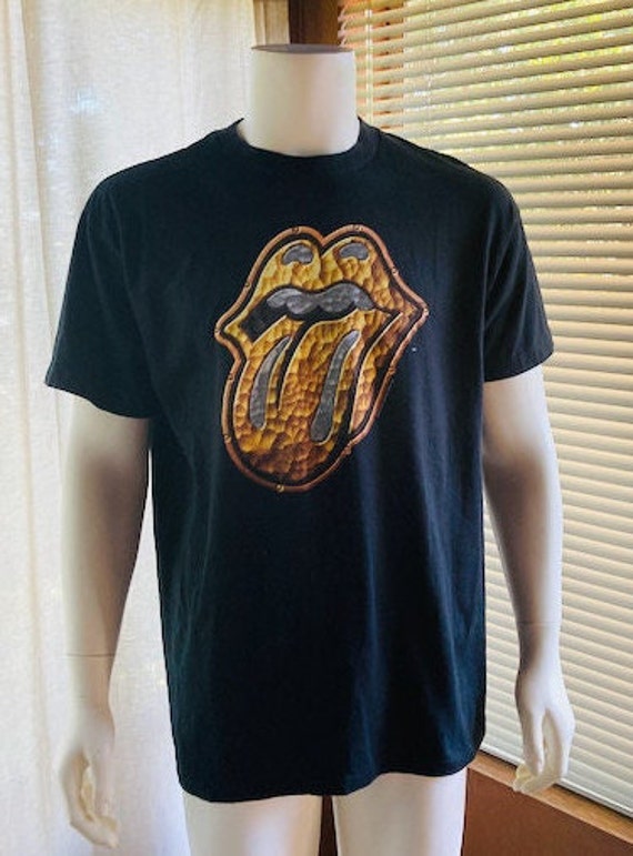 T-Shirt THE ROLLING STONES 2017 Lucca Show - Taille XL - Beige - Occasion Très Bon État