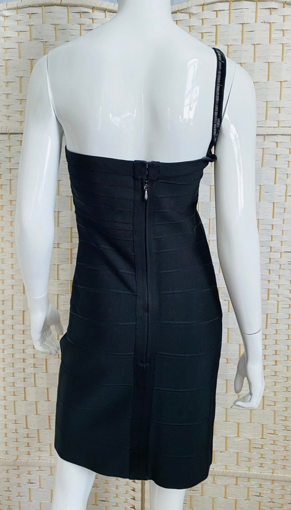 Vintage HERVE LEGER Black Banded Bodycon Mini Dress W/beaded Strap, M. - Etsy Israel Vintage HERVE LEGER Black Banded Bodycon Mini Dress W/beaded Strap, M. - Etsy Israel
