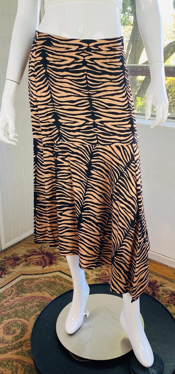 NWT, MUNTHE, Animal Print Midi Length Skirt, 6.