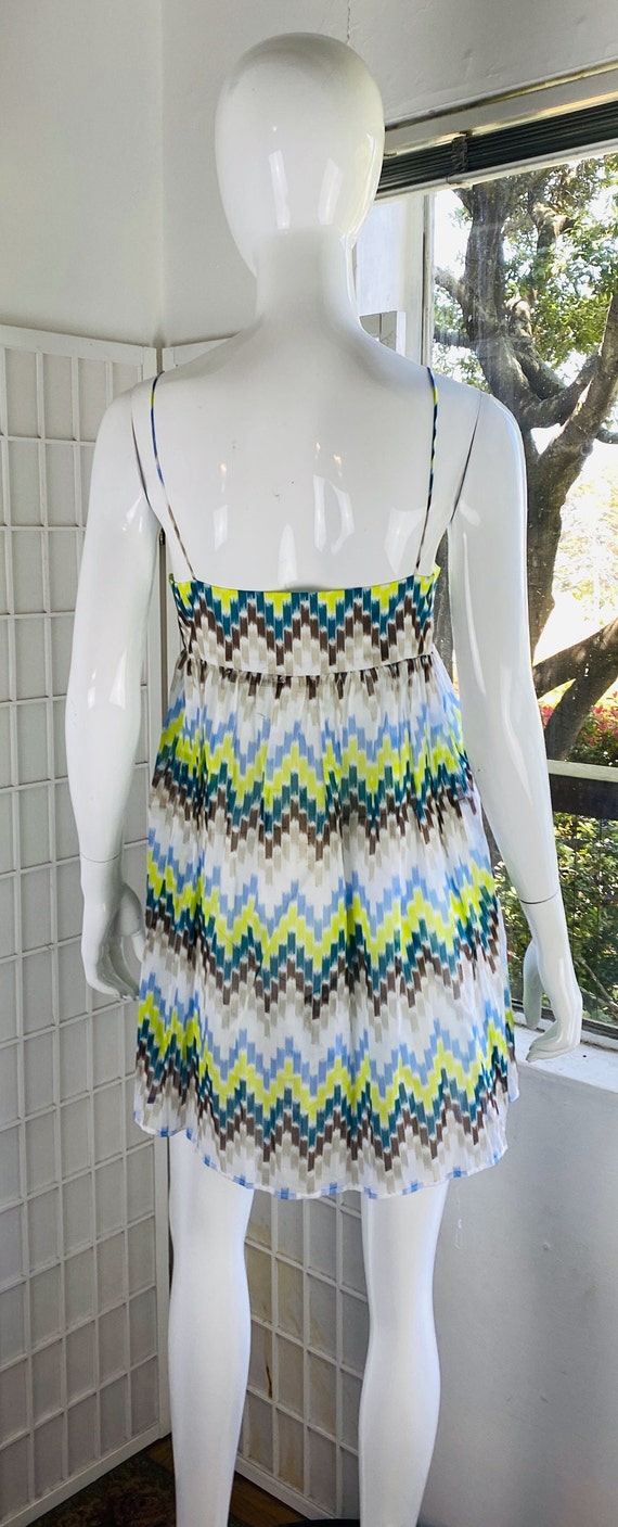 NWT, MILLY, Printed Mini Dress, L. - image 2