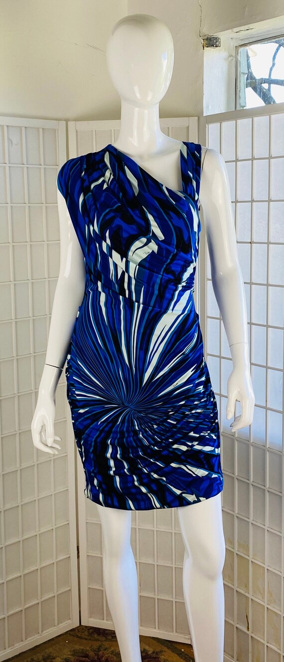 Emilio Pucci Blue Jersey Dress, 10. - Etsy