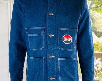 Vintage Big Ben Blanket Lined Denim Chore Coat Jacket Men