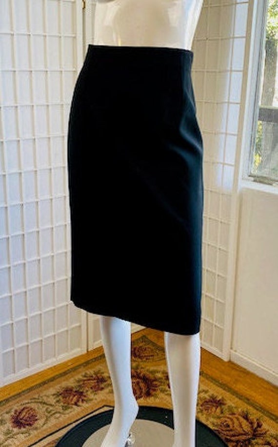 Vintage Gianni Versace black high waisted skirt, 4