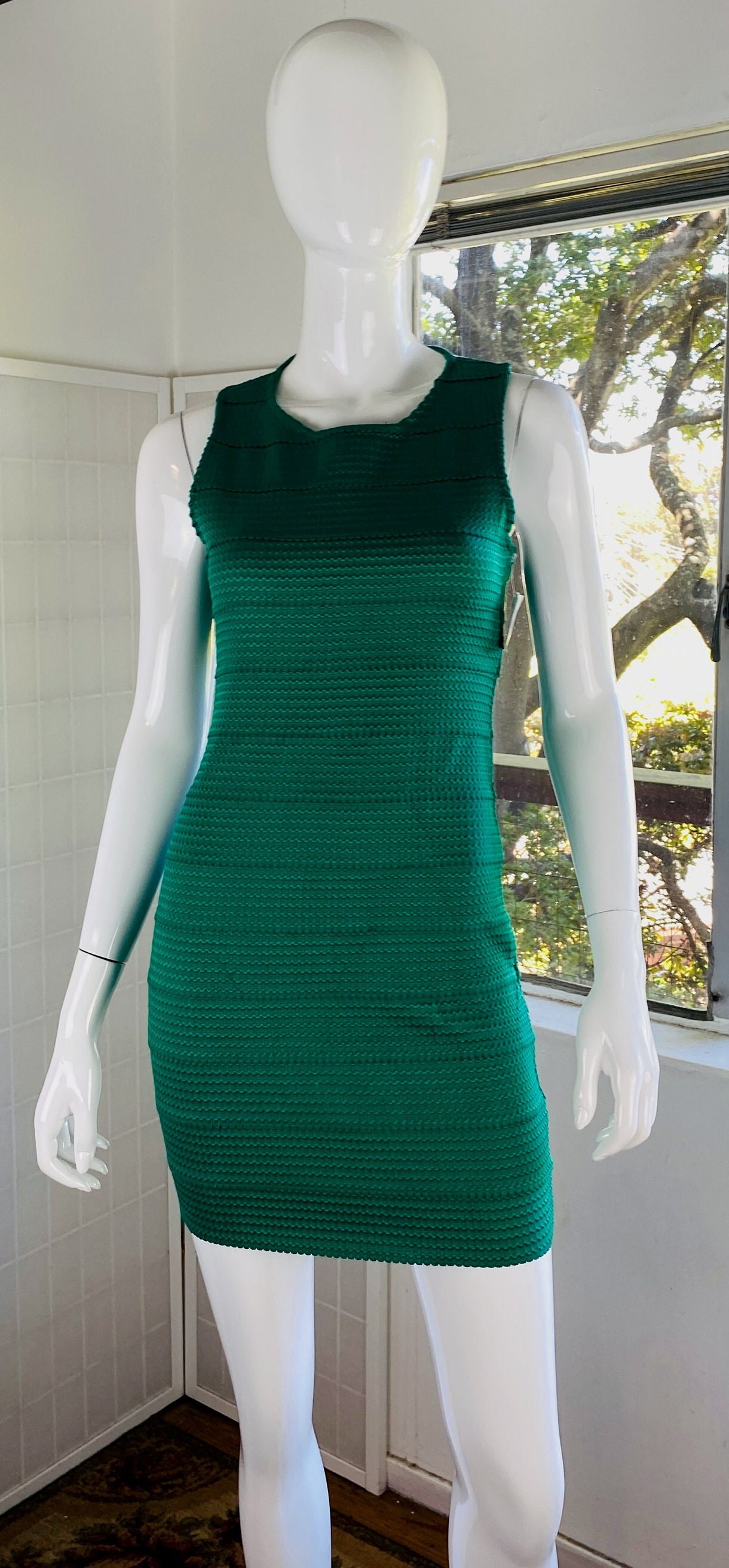 green emerald velvet dress Women's Galena Chain Detail Sweater Dress in Kelly Green main image 0