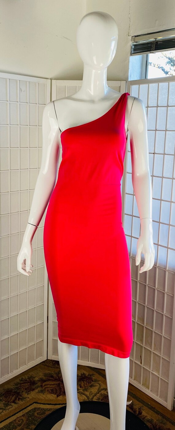 NWT, HELMUT LANG, Pink One-Shoulder Dress, M - image 4