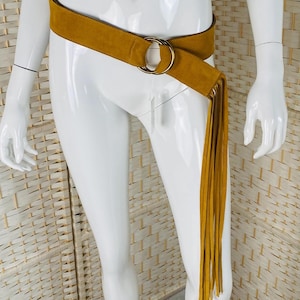 Suede Fringe Belt - Etsy display picture 3