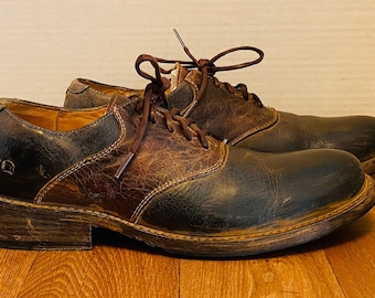 Bed Stu Cobbler Mens Series Brown/black Leather Crackle  display picture 3