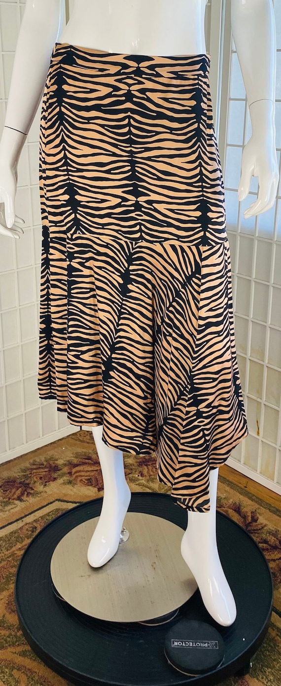 NWT, MUNTHE, Animal Print Midi Length Skirt, 6.