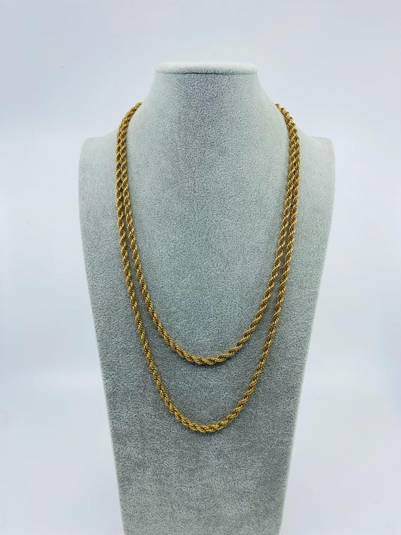 Vintage Monet Gold-tone Single Strand Costume 54