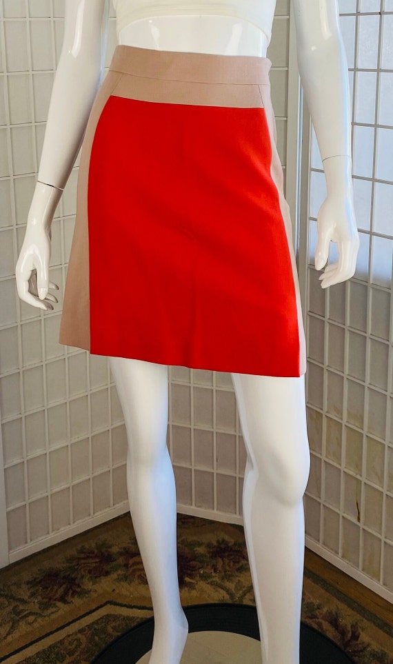 NWT, Emilio Pucci Color Block Mini Skirt, 40.