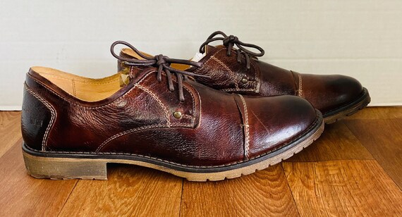 Bed Stu Men’s Wingtip Derby Oxford Shoes Sz 10.5 Distressed Leather Vibram Sole Bed Stu Mens 10.5 Leather Wing Tip Derby | Mercari main image 4