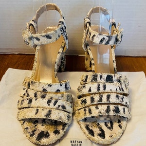 MARYAM NASSIR ZADEH, Animal Print Sandals, 9. - Etsy