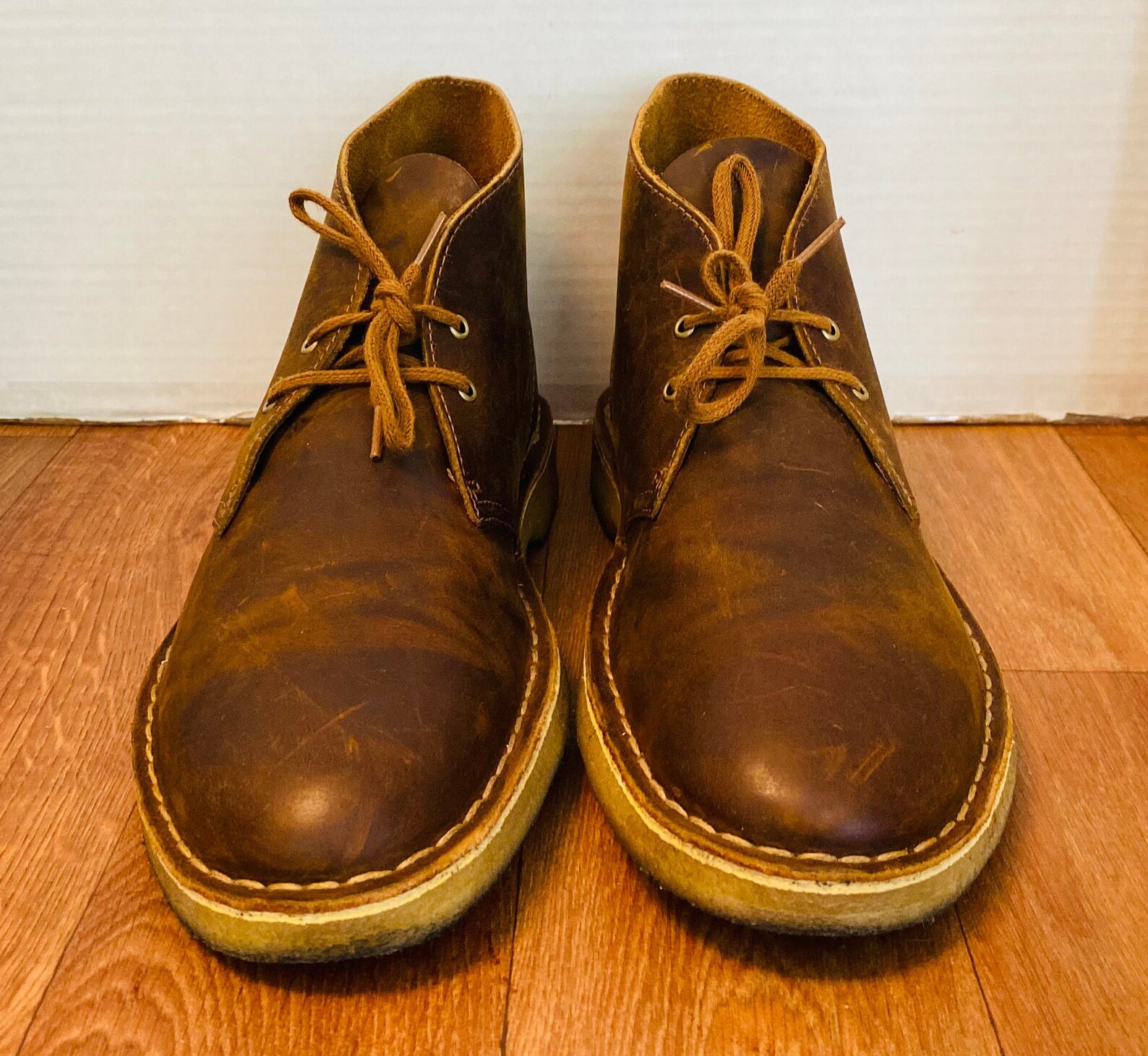 clarks desert boots brown leather