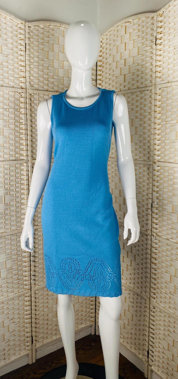 St. John Womens Blue Rayon Knit, 6.