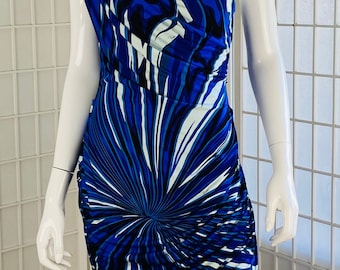 70sエミリオプッチビンテージ　キングサイズ布団カバーセット Emilio Pucci Blue Jersey Dress, 10. - Etsy