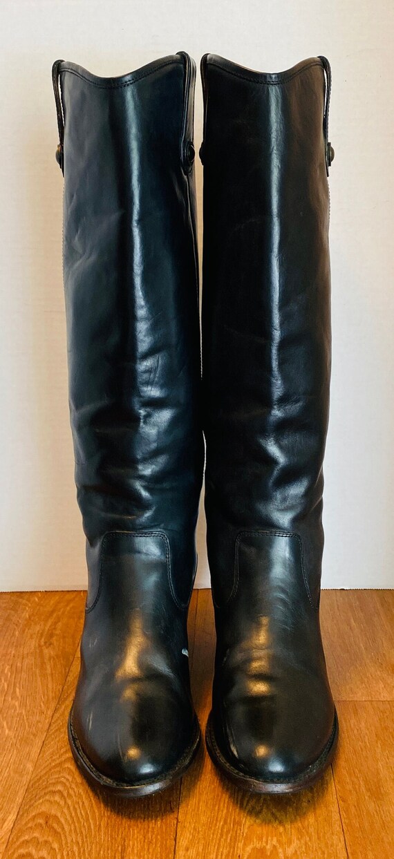 frye black leather booties