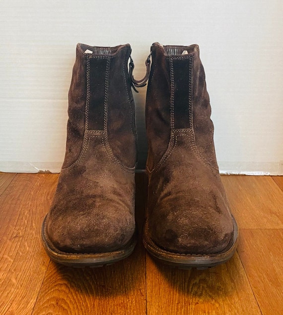NDC Christophe Mens Brown Suede Zip up Ankle Boots 43 10. Etsy