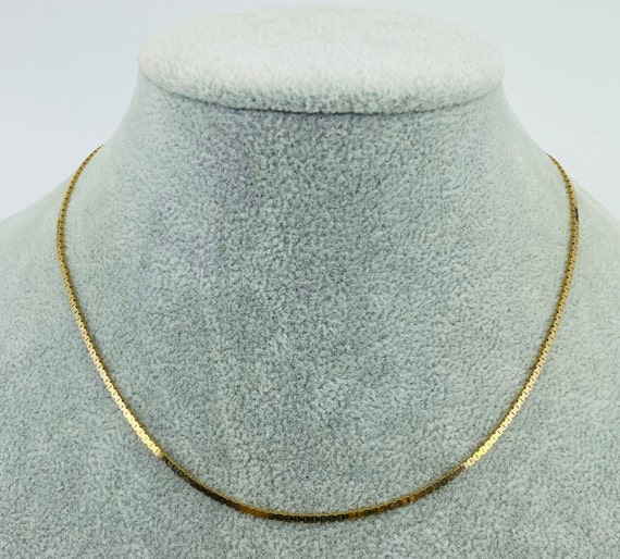 Vintage 14 kt gold 15" Chain. - image 1