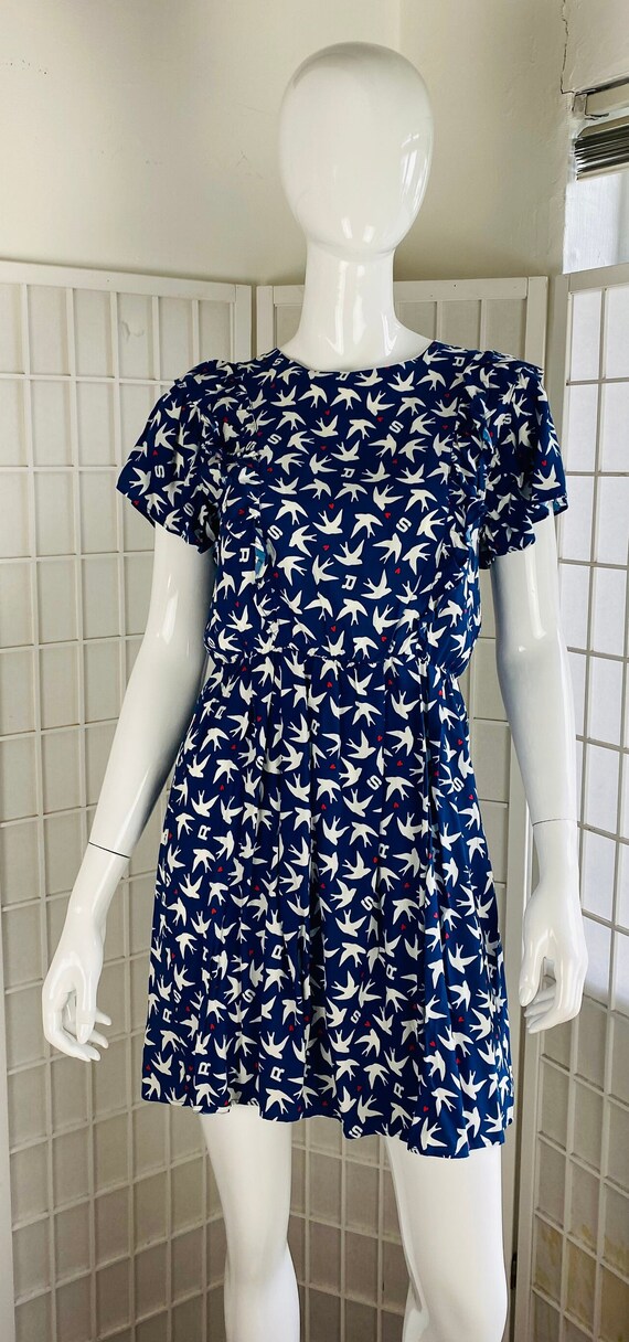 NWT, Sonia Rykiel, Printed Mini Dress, XL.