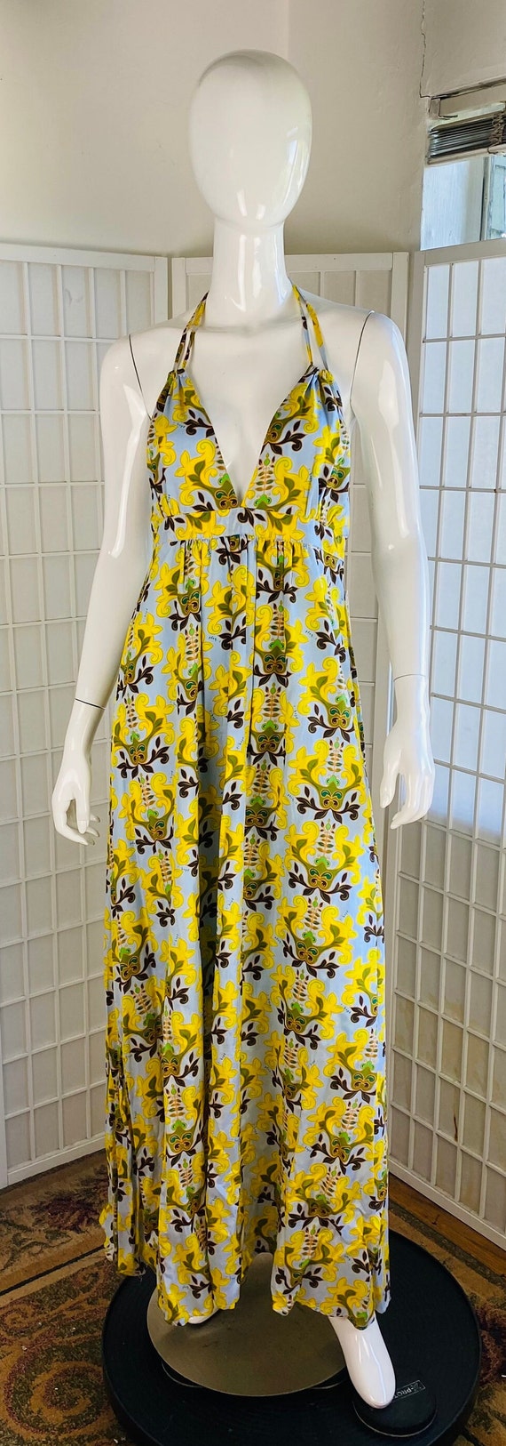 NWT, Tea Bag, LA, Halter Maxi Sun Dress,  8.