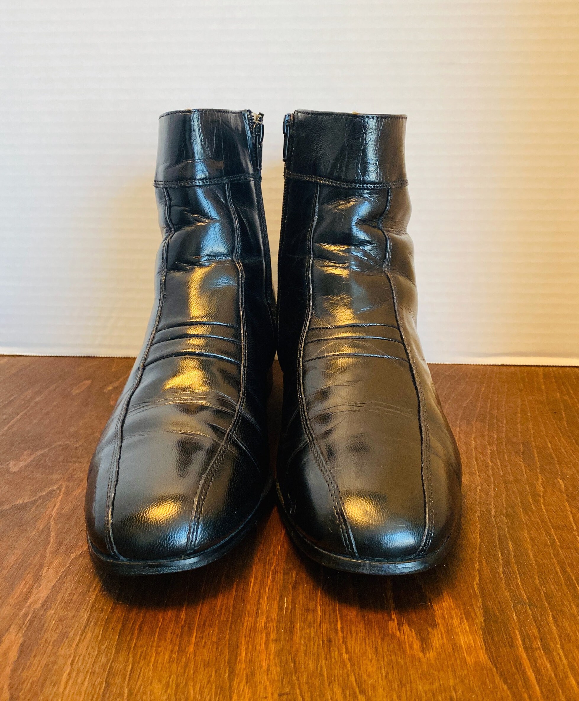 Stacy Adams Black Boots Men's, 8.5. - Etsy