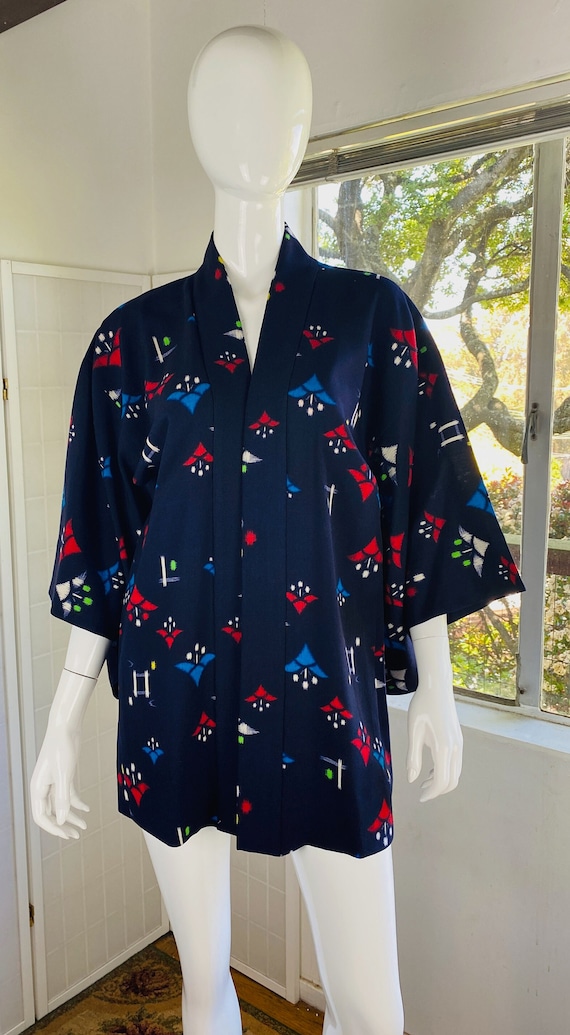 Vintage silk Kimono robe, M.