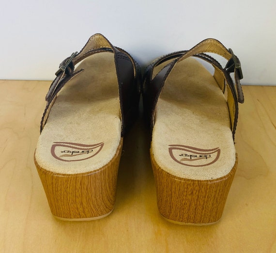 Dansko womens leather slides clogs, 41. - image 3