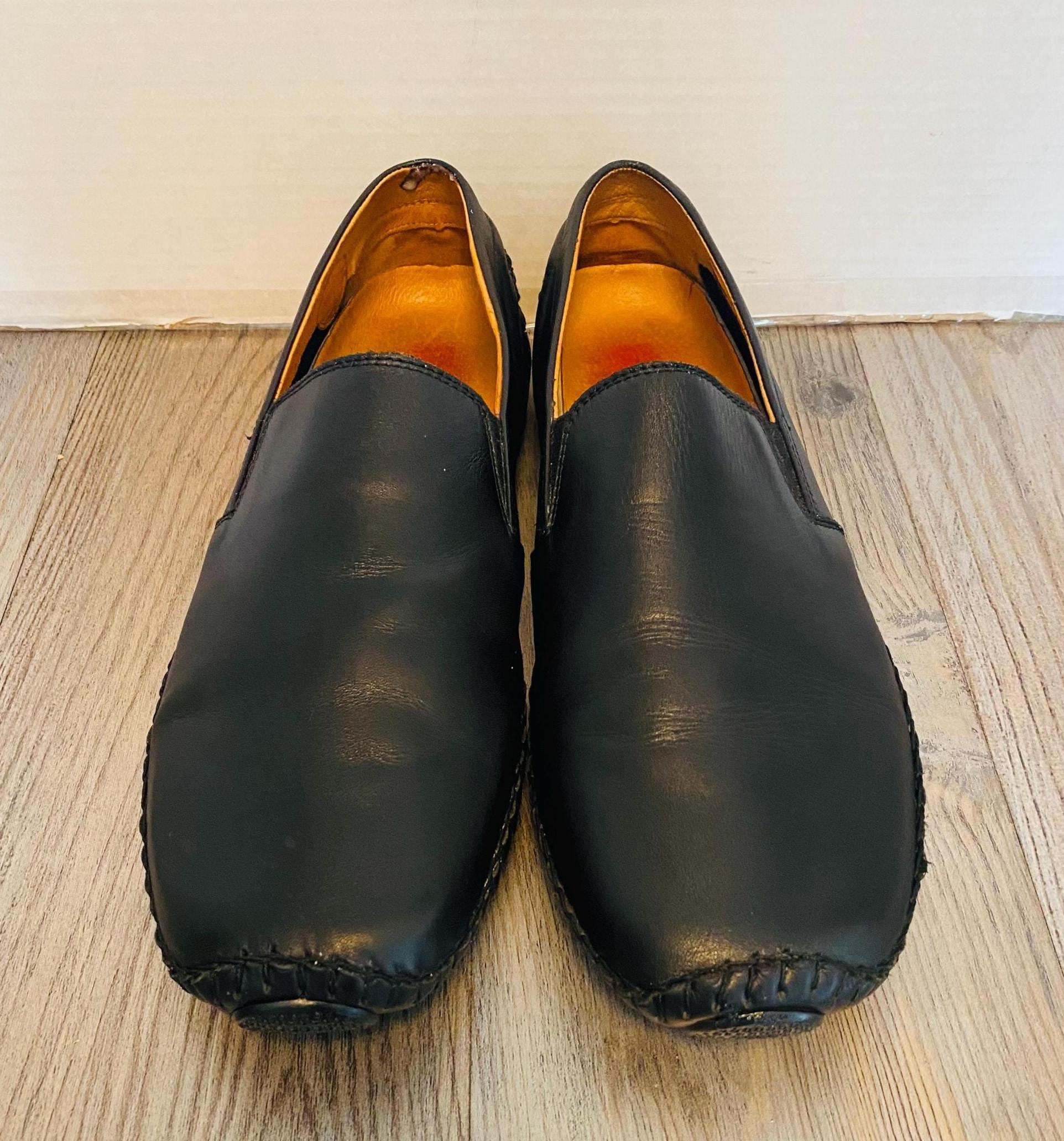 Go Tour Black Suede Loafers Slip-On Driving Moccasins Men’s Size 9.5M EUC Pair of Black Suede/leather Naturalizer Mocassins Sz 9.5M  main image 2