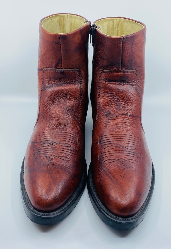 Durango Men's Brown Low Ankle Cowboy Boots , 11.