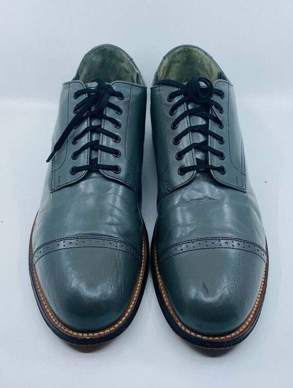 Stacy Adams Mens Gray Leather Cap Toe Shoes, 10.5D. - Etsy display picture 3