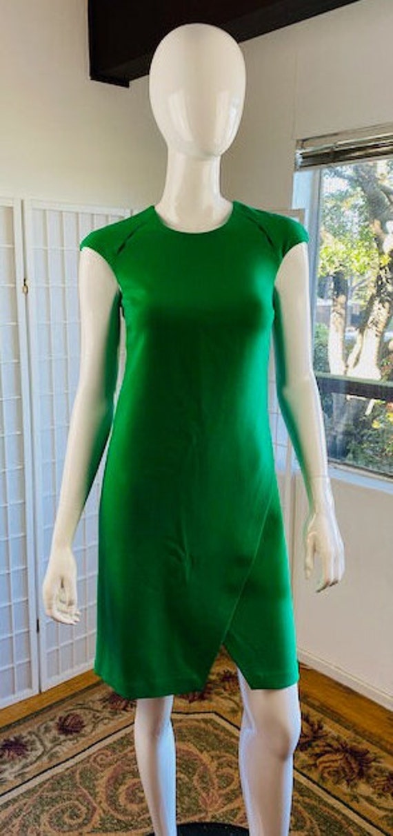 NWT, EMILIO PUCCI Green Wool Crepe Dress, 4. - Etsy