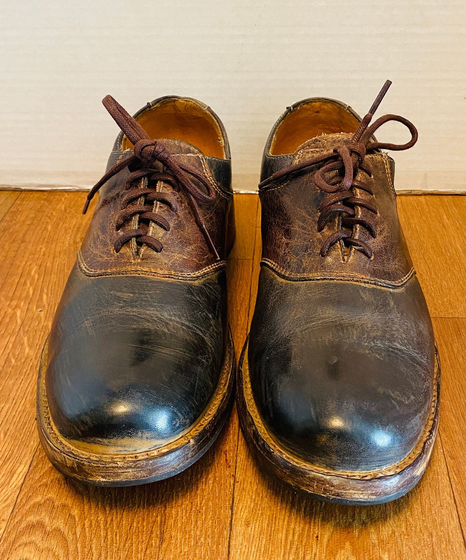 Bed Stu Bedstu Cobbler Series Brown Leather lace Up Saddle Oxford Mens Shoes 9 Carter | Bed Stu – Bed|Stü main image 4