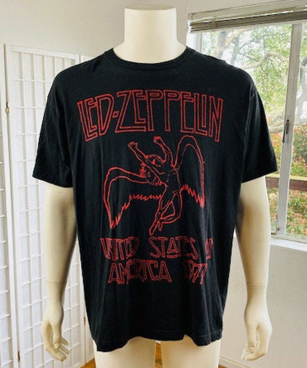 Vintage 90s 1990 Led Zeppelin Hammer Of The Gods Band Tee T