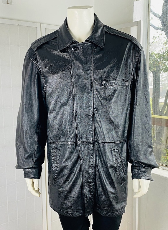 Vintage Wilson's Men Leather Jacket, XL. Gem