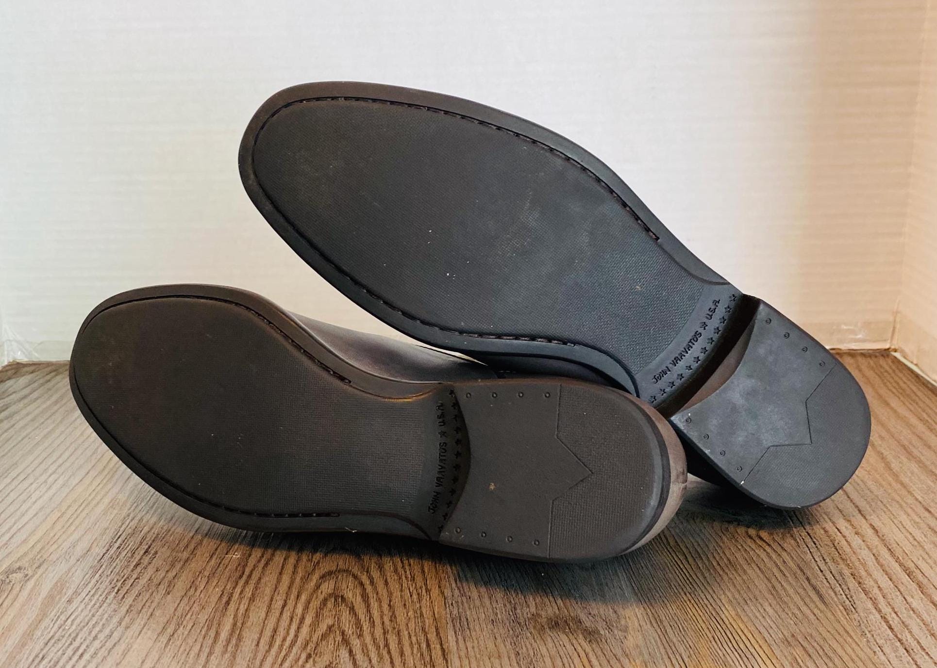 John Varvatos Star USA Mens Dark Gray Leather Monk Oxford Shoes, 10 M. John Varvatos JOHN VARVATOS MEN main image 2